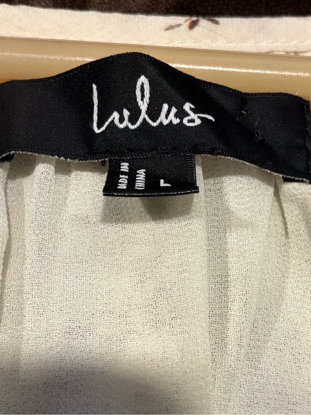 🚘LULU’S Cream Floral Maxi Dress with Puff Sleeves - Picture 6 of 7